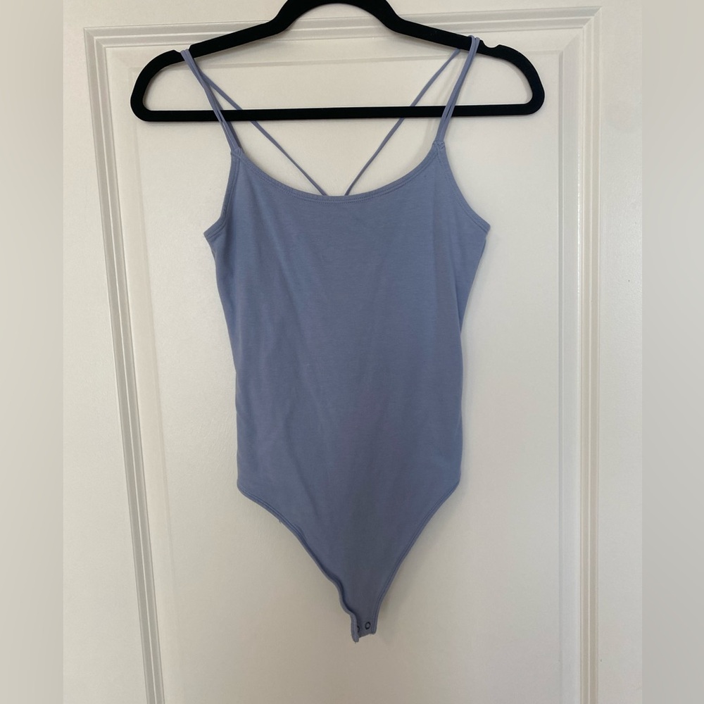 Abercrombie & Fitch Light Blue Strappy Bodysuit